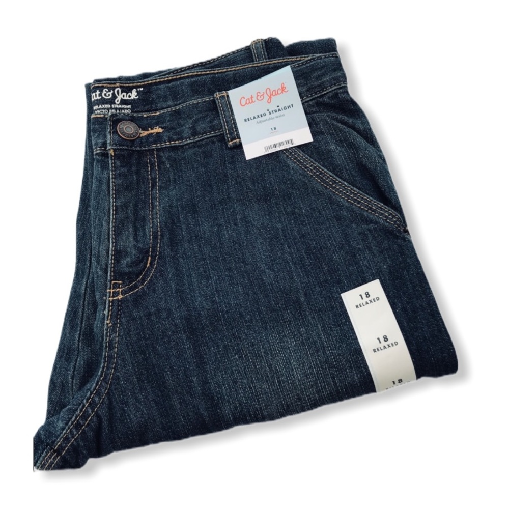 Cat & Jack boys relaxed fit carpenter jeans Retro Jeans Unique Cool Construction